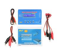 Caricabatterie RC Bilanciato 80W con Schermo LCD Digitale e Guscio Metallico per Batterie Lipo Li-ion NiMH NiCd 133x87x33mm