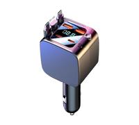 Caricabatterie retrattile per auto, doppia porta USB a ricarica rapida, adattatore per auto Starlight, cavo universale per cellulare, alimentazione portatile per veicoli da viaggio, camion, uso