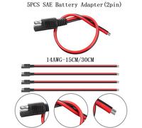 Caricabatterie SAE Estensione Corda 5PCS Connettore Presa Alimentazione