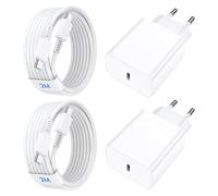 Caricabatterie Samsung 45W, 2 Pack Caricatore USB C Rapido per Samsung Galaxy S24 Ultra/S24/S23/S22/S21/S20/S10/S9/S8/A55/A54 con 2M Cavo, Presa Carica Alimentatore Tipo C Spina Ricarica Adattatore