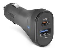 Caricabatterie SBS da auto 12/24V 3100 mAh ultra fast charge , USB Type-C + USB