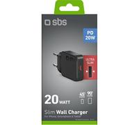 Caricabatterie USB Type-C SLIM WALL CHARGER 20W Black TETRGAN1C20SLIM