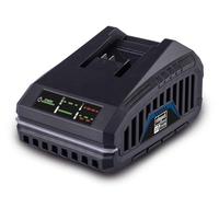 Scheppach Caricatore da 20 V SBC4.5 A con potenza di 120 W | serie 20 V IXES | supporto da parete integrato | tempo di ricarica 2 Ah batteria ca. 35 min / 4 Ah batteria ca. 60 minuti | indicatore LED