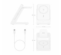 Caricabatterie Senza Fili Aisens ASCH-15W4WC063-W Bianco 15 W