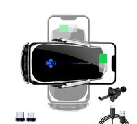Caricabatterie Senza Fili Per Automobile - Organizzatore Di Clip Per Cruscotto Automatico Supporto Mobile | Telaio Del Caricatore Qi, Presa Per Brocca Girevole, Stazione Base Strumenti Sensore