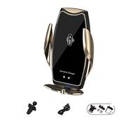 Caricabatterie senza fili Supporto for caricabatteria for auto wireless da 30 W con bloccaggio automatico for telefono Supporto for telefono a ricarica rapida(Gold)
