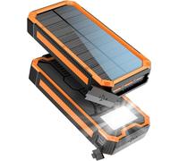 Caricabatterie Solare 20000mAh PD20W Power Bank Ricarica Rapida USB C Input & Output Caricatore Portatile Solar Powerbank per Smartphone tablet