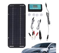 Caricabatterie solare da 12 V 24 V, kit di pannello portatile per veicoli | controllo, design compatto pieghevole, collettore di energia solare ad alta efficienza, trattore, moto, motoslitta, Netzu