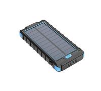 Caricabatterie solare portatile per banca di energia solarePacco batteria per caricabatterie esterno con torcia elettrica per esterni e campeggio, blu