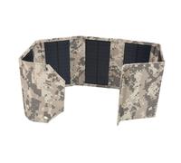 Caricabatterie Solare Portatile waterproof da 28W con USB, pieghevole a 6 pannelli con camouflage