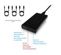 Caricabatterie sostitutivo compatibile HP DEL + USB QC BatPower A90D 90W Slim
