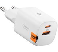 CARICABATTERIE SPIGEN Essential EE352EU, USB-C e USB-A, ricarica rapida da 35 W, Bianco