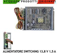 Caricabatterie Stabilizzato Switching 13,8 V 1,5 A Automatismi Allarme Antifurto