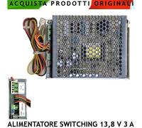 Caricabatterie Stabilizzato Switching 13,8 V 3 A Automatismi Allarme Antifurto