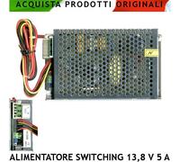 Caricabatterie Stabilizzato Switching 13,8 V 5 A Automatismi Allarme Antifurto