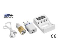 CARICABATTERIE STILO/MINISTILO MAURER con spina 230V, cavo USB e adattatore ...