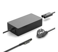 Caricabatterie Surface Pro 65 W, compatibile con Microsoft Surface Pro 11/10/9/8/7/6/5/4/3/X, Surface Go 4/3/2/1, Surface Book 3/2/1, Surface Notebook/Tablet con porta USB