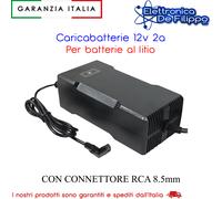 CARICABATTERIE SWITCHING PER BATTERIE AGLI IONI DI LITIO 12V 2A