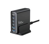caricabatterie TECHPROTECT DC140WGAN, Universale Telefono, tablet, computer portatile da 140 W, Nero