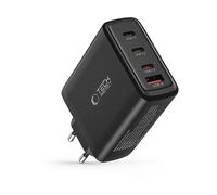 CARICABATTERIE TECHPROTECT NC100W-GAN 4 porte PD100W QC3.0 da 100 W, Nero