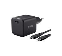 CARICABATTERIE TRUST MAXO 65WSMALL USB-C CHRG da 65W, Nero