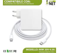 Caricabatterie Type-C compatibile con Smartphone Alcatel TCL HP max 20V 4,5A 90W