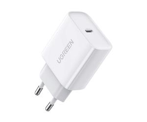 CARICABATTERIE UGREEN CD137 PD 3.0 QC 4.0+, bianco da 20 W, Bianco