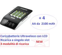 VAR LCD FC PLUS - Caricabatterie da tavolo, display LCD