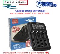 ANS 1001-0122 - Caricabatterie da tavolo al litio 4, NiMh, ioni di litio, LiFePO