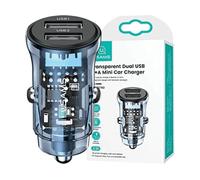 CARICABATTERIE USAMS C31 2x USB-A 3A Ricarica rapida da 18 W, Blu