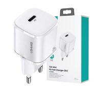 CARICABATTERIE USAMS T36 USB-C PD3.0 per iPhone 12 13 14 da 20 W, Bianco
