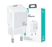 CARICABATTERIE USAMS T45 mini USB-C PD3.0 da 30 W, Bianco