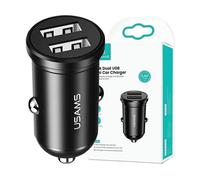 CARICABATTERIE USAMS US-CC114 doppia USB 2,4A da 24 W, Nero