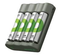 Caricabatterie USB AA AAA con 4 batterie NiMH 2100 mAh GP ReCyko - GP Batteries IC-GP202261