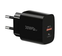 Caricabatterie USB C 30W,Cshare 2 Porte PD&QC 4.0 Adattatore di Ricarica Compatibile con iPhone 13 Pro Max/12/11 Google Pixel 6/Pro,Super Fast Charger(25W PPS) per Samsung Galaxy S22 Ultra/S21/Note20
