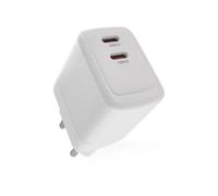 EMOS - Caricatore USB-C PD 35W - Alimentatore USB doppio con tecnologia GaN - Adattatore Euro 2X connettore C - Spina di ricarica da 35W PowerDelivery per smartphone, iPhone, tablet - 5-20V, max. 3A