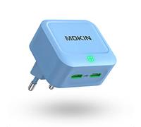 Caricabatterie USB C 40 W, MOKiN Caricabatterie rapido per iPhone 2 porte PD 3.0, compatibile con iPhone 14/14 Pro /14 Pro Max /13 Pro /12 Pro /11 /XR/X, Galaxy S22 /S21 /S20 /Note 20, Pixel, MacBook,