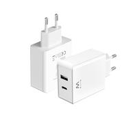 Ewent EW1328 Caricabatterie per dispositivi mobili Universale Bianco AC Ricarica rapida Interno