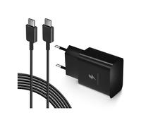 Caricabatterie USB C con Cavo di Ricarica Originale Cavo di Ricarica Veloce USB-C, Alimentatore Caricatore Type C per Samsung Galaxy S23 S22 S21 S20fe S10 S9 S8 A54 A53 5g A51 A50 A34 A33 A13 M53
