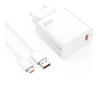 Caricabatterie USB C da 33 W per Xiaomi Redmi Note 15 14 13 12 11 11S 10 10S 9T, 33W Charge Turbo per Xiaomi Redmi 15 15C Mi 11 10 10T 11T Lite 9 Poco X5 Pro X3 Pro M7 X6 X5 M5 M4 Pad 6 Pad 6 5