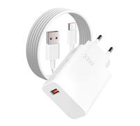 Caricabatterie USB C da 33 W per Xiaomi Redmi Note 15 14 Pro 13 12 5G 12s 11 10 9 8 Mi14 T Mi14 14 Pro Mi13T Mi13 Mi12 Mi11 alimentatore di rete con cavo di ricarica da 6 A, caricatore rapido USB