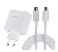 Caricabatterie USB C da 45W Caricabatterie Rapido Compatibile con Samsung Galaxy S23+, S23 Ultra, S22+, S22 Ultra, S21 Ultra, Note10+, Galaxy Tab S8, S8+, S8 Ultra, con cavo di Ricarica Type-C da 2M