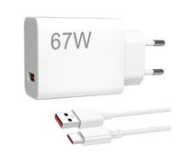 Caricabatterie USB C per Xiaomi 67W con cavo Type-C da 2 m per Xiaomi Civi 4 Pro/Civi 3 /Civi 2/Mix Fold 4/Mix Fold 3/Mix Flip/Mix Flip 2, Red-mi Note 13 Pro/K60/K60E