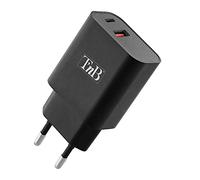 Caricabatterie USB-C Power Delivery + USB-A Quick Charge 30 W, colore: nero