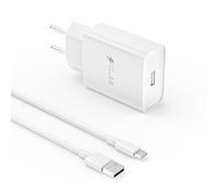 Caricabatterie USB C rapido per Samsung Galaxy A16 A15 A14 A13 A12 4G/5G A06 A05S A04S A55 A54 A35 A34 A53 A33 A32 A52 A25 S24 S23 S2 S21 S20, compatibile Xiaomi, Huawei, Google ecc. con 2 m Cavo USB