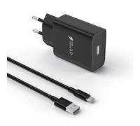 Caricabatterie USB C rapido per Samsung Galaxy A16 A15 A14 A13 A12 4G/5G A06 A05S A04S A55 A54 A35 A34 A53 A33 A32 A52 A25 S24 S23 S2 S21 S20, compatibile Xiaomi, Google ecc. con cavo USB C da 2 m