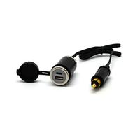 Caricabatterie USB da 36 W PD USB-C e QC 3.0 Moto DIN (estensione del cavo)