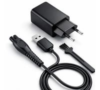 Caricabatterie USB da 5 V con spina europea, compatibile con i rasoi Philips OneBlade e i seguenti modelli: QP2824, QP2724, QP2734, QP2834, S3241, S3145, QP1924, QP6652, MG7930, MG7950, MG5950, X30