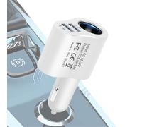 Caricabatterie USB da auto da 3 in1 - 80 W multifunzione per auto | 12 V/24 V Input, Fast Charging Splitter for Phones, GPS & Dascam