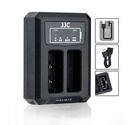 Caricabatterie USB doppio per fotocamera digitale Olympus E-M5 Mark III, E-M10, E-M10 II, E-M10 III, E-PL9, E-PL8, E-PL7, E-PL6, E-PL5, STYLUS 1, per batteria Olympus BLS-1/BLS-5/BLS-50